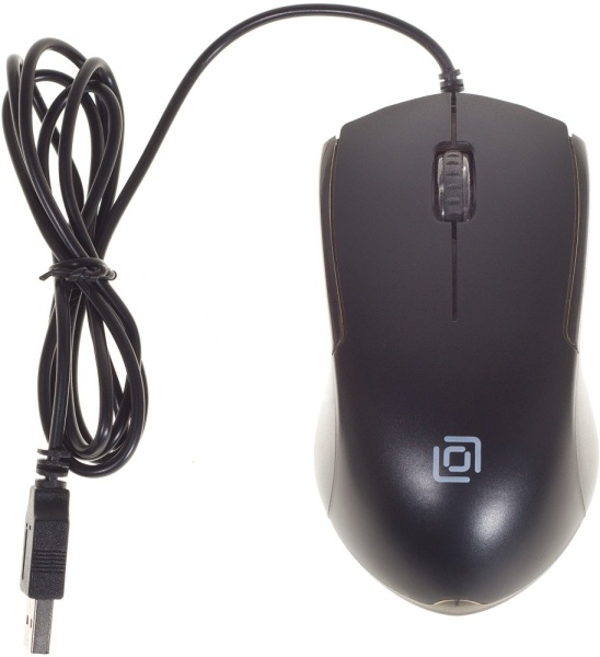 Мышь Оклик 245M черный оптическая (1000dpi) USB (3but)