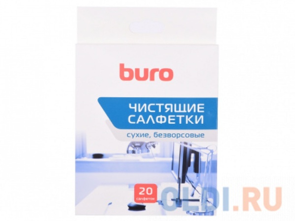 Салфетки Buro BU-Udry для удаления пыли коробка 20шт сухих